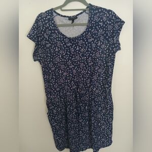 Allison Brittney Blue and White Floral Dress